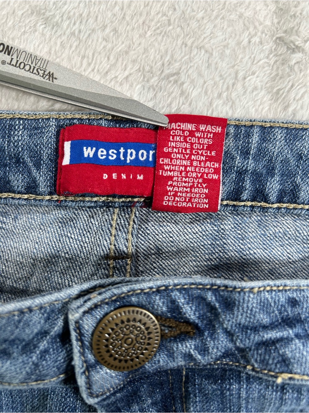 Westport Jeans Women’s Sz 14 High Rise Embroidered Boho Y2K Retro Festival - Picture 8 of 10